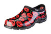 Sloggers Red Poppies Women's Garden/Rain Shoes 7 US Black/Red