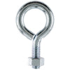 Hampton 5/16 in. x 2-1/4 in. L Zinc-Plated Steel Eyebolt Nut Included (Pack of 10)