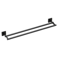 MATTE BLACK 24" DOUBLE TOWEL BAR