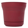 Bloem 8.5 in. H x 10 in. W Plastic Saturn Planter Burnt Red (Pack of 6)