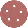 Porter Cable 5 in.   Aluminum Oxide Hook and Loop Sanding Disc 60 Grit 25 pk