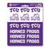 Texas Christian University 12 Count Mini Decal Sticker Pack