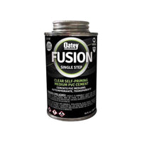 Oatey Fusion Single Step Clear Cement For Medium PVC 10 oz