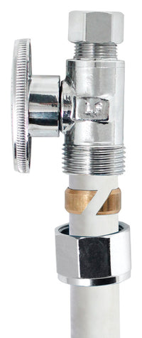 Plumb Pak 1/2 in. Compression in. Compression Brass Straight Valve