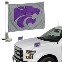 Kansas State University Ambassador Car Flags - 2 Pack