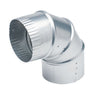 Deflect-O 3 in. L X 3 in. D Silver Aluminum Vent Elbow