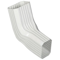 Amerimax 9.25 in. H x 3.25 in. W x 8 in. L White Vinyl A to B Gutter Elbow