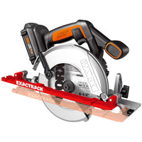 Worx ExacTrack 6-1/2 in. Cordless 20 volt Circular Saw Kit 4900 rpm