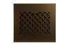 Steelcrest Designer 13-Inch Oil-Rubbed Bronze Gravity Baseboard Vent With Air-Volume Damper & Concealed Mounting Holes