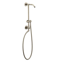 Brushed nickel shower only