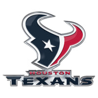 NFL - Houston Texans Script Heavy Duty Aluminum Color Emblem