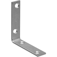 National Hardware 2.5 in. H x 0.63 in. W x 0.1 in. D Zinc-Plated Steel Inside Corner Brace (Pack of 40)