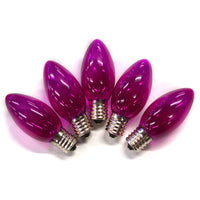 Holiday Bright Lights Incandescent C9 Purple 25 ct Replacement Christmas Light Bulbs 0.08 ft.