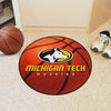 Michigan Tech University Basketball Rug - 27in. Diameter