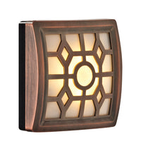 Fulcrum Light It! Motion-Sensing Battery Powered LED Bronze Security Wall Light