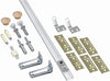 National Hardware White Steel Folding Door Hardware Set 1 pk