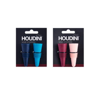 Houdini Assorted Stainless Steel/Silicone Bottle Stopper