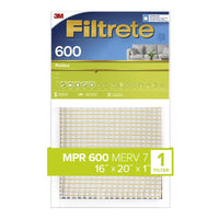 Filtrete 16 in. W X 20 in. H X 1 in. D 6 MERV Pleated Air Filter 1 pk (Pack of 4)