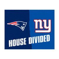 NFL House Divided - Patriots / Giants House Divided Rug