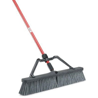 Libman Polyethylene Terephthalate 24 in. Rough Surface Push Broom