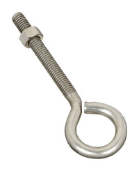 National Hardware 3/8 in. X 5 in. L Stainless Steel Eyebolt Nut Included