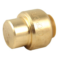 SharkBite 3/8 in. Push Brass End Stop