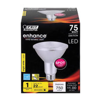 FEIT Electric Enhance 8.3 watts PAR30 LED Bulb 750 lumens Bright White Spotlight 75 Watt Equivalence (Pack of 4)