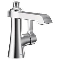 Chrome one-handle high arc bathroom faucet