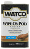 Watco Wipe On Poly Transparent Satin Clear Water-Based Urethane Modified Alkyd Polyurethane 1 qt (Pack of 6)