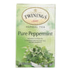 Twining's Tea Jacksons of Piccadilly Tea - Pure Peppermint - Case of 6 - 20 Bags