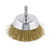 Mibro 3 in. Fine Wire Cup Brush Brass Coated Steel 4500 rpm 1 pc