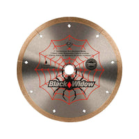 QEP Black Widow 7 in. D X 5/8 in. Steel Continuous Rim Diamond Saw Blade 1 pc