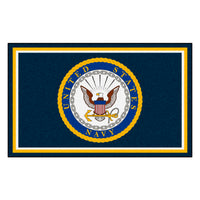 U.S. Navy Crest 4ft. x 6ft. Plush Area Rug