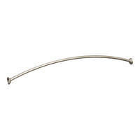 Moen Adjustable Curved Shower Rod 72 in. L Brushed Nickel