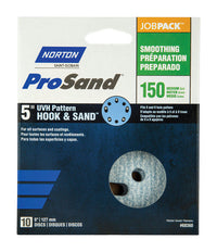 Norton ProSand 5 in. Ceramic Alumina Hook and Loop A975 Sanding Disc 150 Grit Fine 10 pk