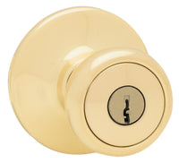 Kwikset Tylo Polished Brass Entry Lockset 1-3/4 in. (Pack of 3)