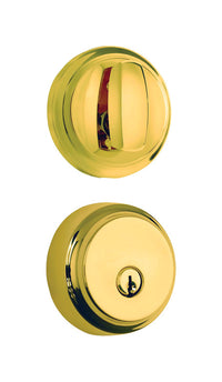 Brinks Push Pull Rotate Polished Brass Steel Deadbolt