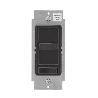 Leviton Decora SureSlide Black 600 watt Slide Dimmer Switch