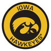 University of Iowa Roundel Rug - 27in. Diameter