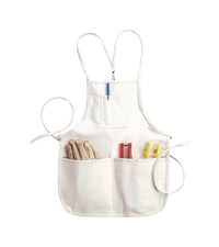 CLC Heavy Duty 4 pocket Canvas/Cotton Bib Apron White 1 pk