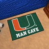 University of Miami Man Cave Rug - 19in. x 30in.