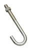 National Hardware Zinc-Plated Silver Steel 5 in. L J-Bolt 1 pk