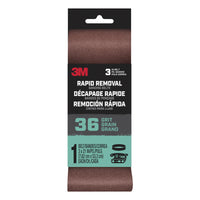 3M Rapid Removal 21 in. L x 3 in. W Aluminum Oxide Sanding Belt 36 Grit Coarse 1 pc.