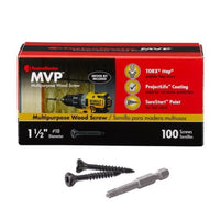 FastenMaster MVP 3-1/2 in. L Torx Ttap Self-Tapping Wood Screws 100 pk