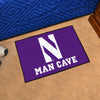 Northwestern University Man Cave Rug - 19in. x 30in.