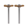 Dremel 3/4 in. X 1.7 in. L Brass Brush 2 pk