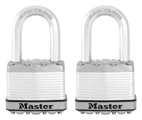 Master Lock 2 in. W X 1-1/2 in. L Stainless Steel Ball Bearing Locking Padlock Keyed Alike