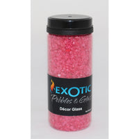 Exotic Pebbles & Aggregates Ep-E-13-30n 26.4 Oz Exotic Raspberry Dcor Glass Deco Jar