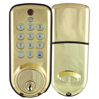 Ultra Hardware Polished Brass Chrome Keyed Bolt Lock