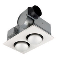 Broan 70 CFM 4 Sones Bathroom Ventilation Fan/Heat Combination with Lights